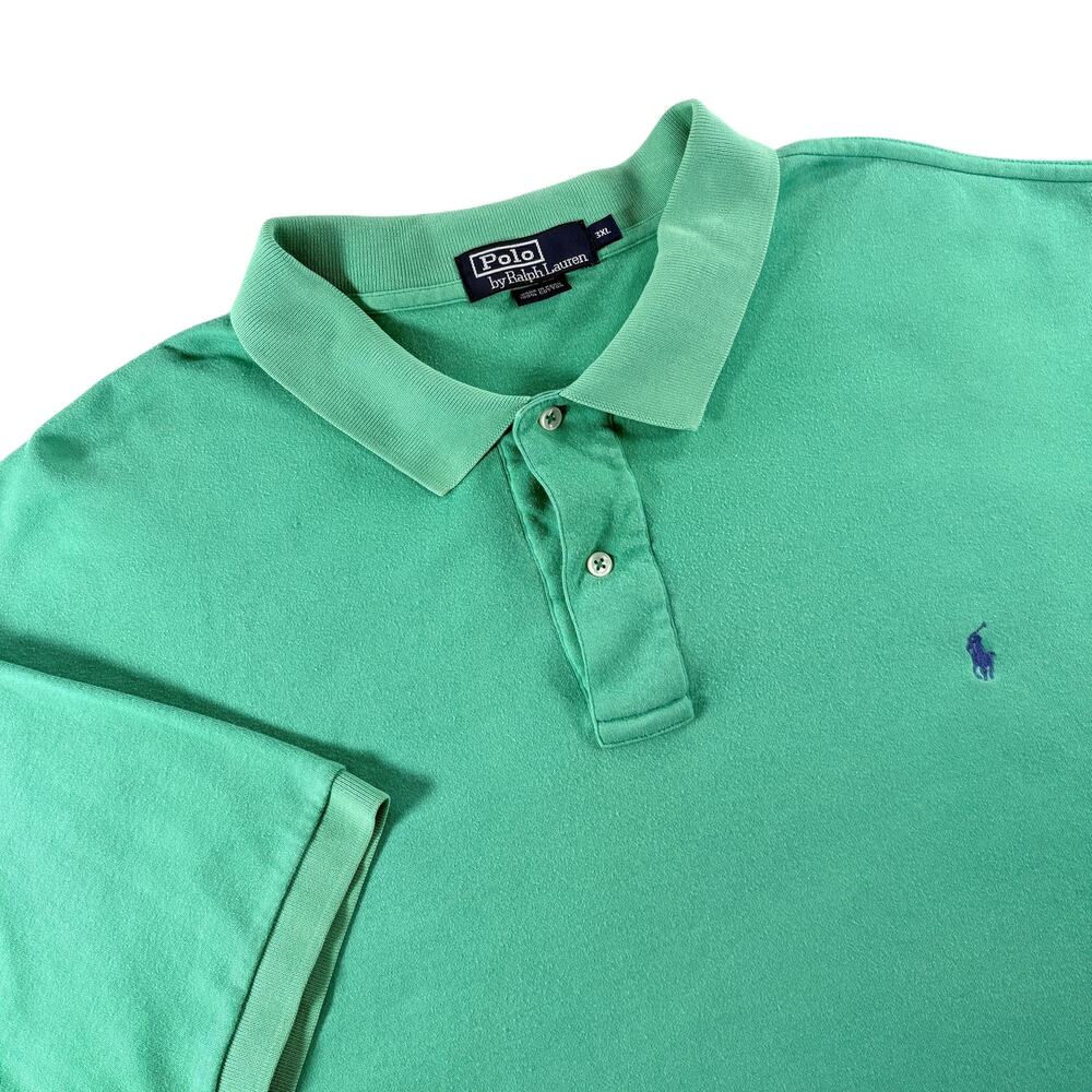 Polo Ralph Lauren Short Sleeve Shirt Green Sz 3XL - Picture 1 of 6